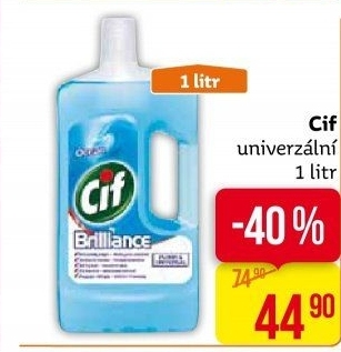Čistič na podlahy Cif Brilliance