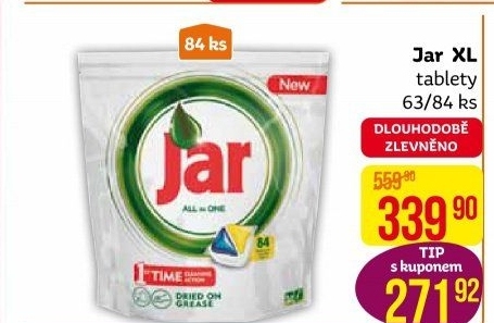 Kapsle do myčky Jar