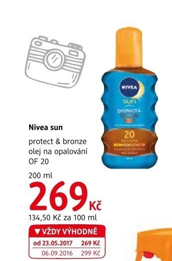 Olej na opalování suchý OF 20 Protect&amp