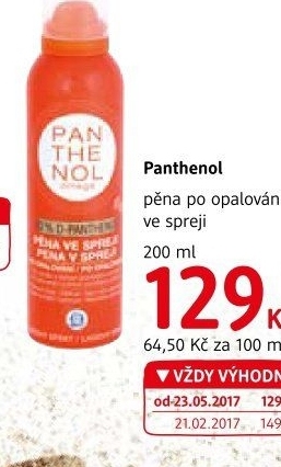 Pěna po opalování ve spreji Panthenol Altermed