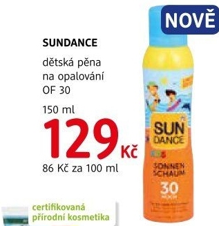 Pěna na opalování dětská OF 30 Sundance