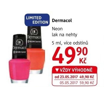 Lak na nehty Neon Dermacol