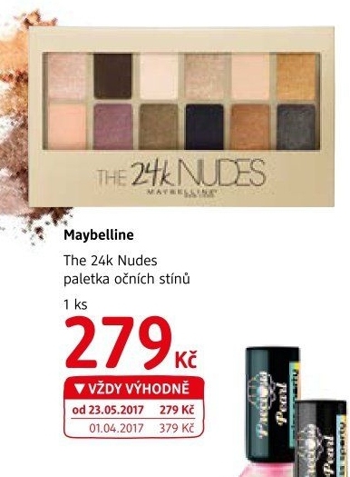 Paletka očních stínů The 24K Nudes Maybelline