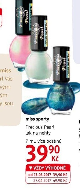 Lak na nehty Precious Pearl Miss Sporty