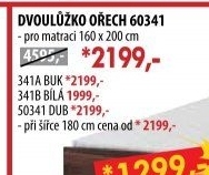 Dvoulůžko 60341 ořech/bílá