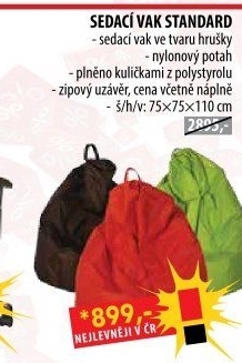 Sedací vak STANDARD světle zelený V15