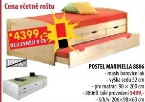 Jednolůžko MARINELLA