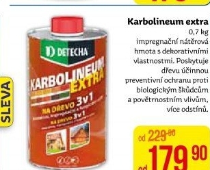 Impregnační nátěr na dřevo Karbolineum Extra 3v1 Detecha