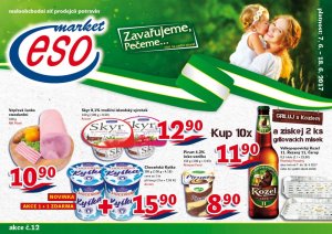 akční leták ESO MARKET 7.6.2017-18.6.2017