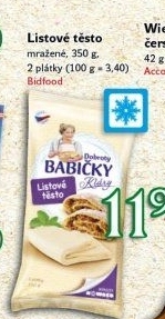 Těsto listové mražené Dobroty babičky Kláry