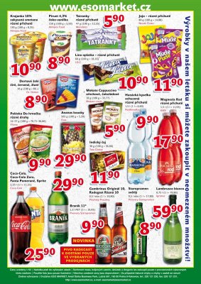 akční leták ESO MARKET 7.6.2017-18.6.2017