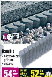 Obrubník palisádový Randfix
