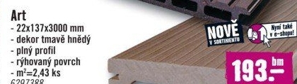 Terasové prkno WPC Woodplastic