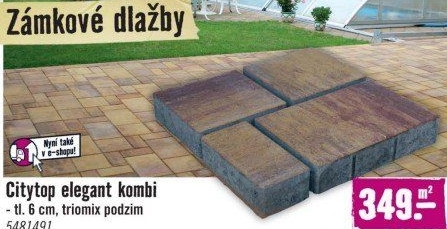 Betonová dlažba Citytop