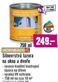 Silnovrstvá lazura na vodní bázi Hornbach