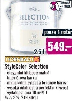 Vnitřní barva Selection Style Color Hornbach
