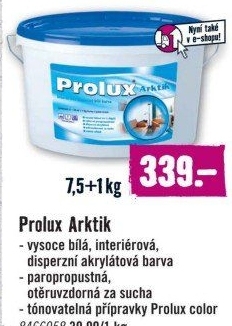 Interierová barva Artik Prolux