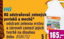 Odstraňovač zelených povlaků a mechů HG