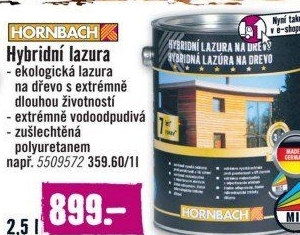 Hybridní lazura na dřevo Hornbach