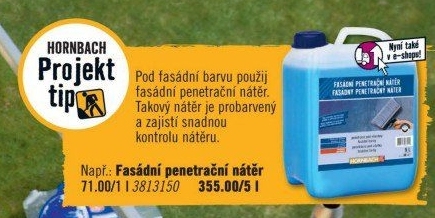 Fasádní penetrační nátěr Hornbach