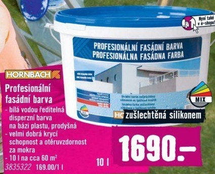 Fasádní barva Hornbach