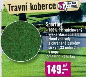 Koberec umělá tráva