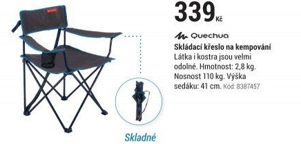 SKLÁDACÍKŘESLONAKEMPOVÁNÍATURISTIKUŠEDÉ