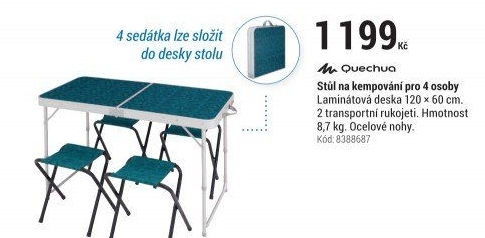 STŮLNAKEMPOVÁNÍATURISTIKUPRO4OSOBYSE4SEDÁTKY