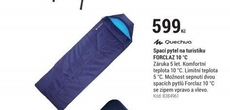 SPACÍPYTELFORCLAZ10°CNATREKATURISTIKUMODRÝSEZIPEMVPRAVO