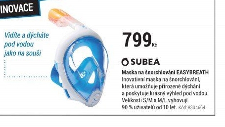 MASKANAŠNORCHLOVÁNÍEASYBREATHMODRÁ