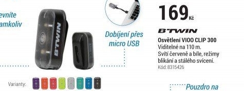OSVĚTLENÍVIOOCLIP500ČERNÉ