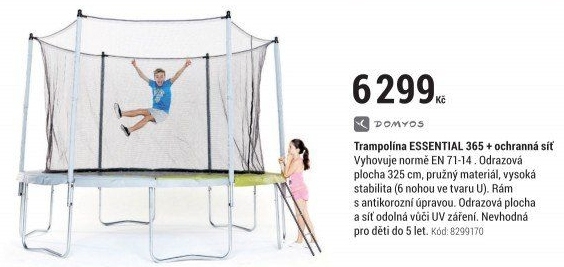 TRAMPOLÍNAESSENTIAL365ZELENÁ+OCHRANNÁSÍŤ