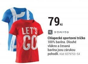 CHLAPECKÉSPORTOVNÍTRIČKOSKRÁTKÝMRUKÁVEMMODRÉSPOTISKEM