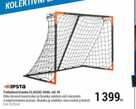 FOTBALOVÁBRANKACLASSICGOALVELIKOSTMŠEDO-ORANŽOVÁ