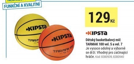 DĚTSKÝBASKETBALOVÝMINIMÍČTARMAK100VELIKOST5ŽLUTÝ