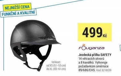 JEZDECKÁPŘILBASAFETYČERNÁ