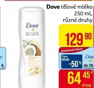 Tělové mléko Dove