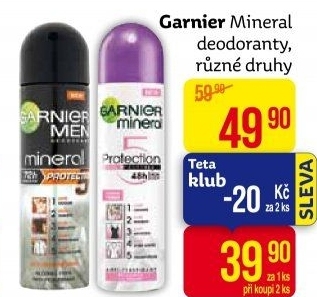 Deodoranty Garnier
