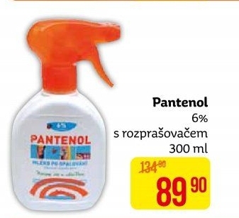 Mléko po opalování ve spreji 6% Pantenol Mika