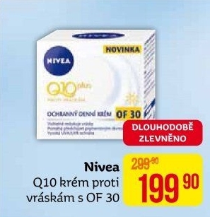 Ochranný pleťový krém OF 30 proti vráskám Q10 Plus Nivea