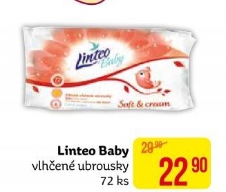 Vlhčené ubrousky dětské Linteo Baby