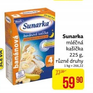 Dětské kaše Sunárek Sunarka