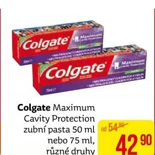 Pasta na zuby Protection Maximum Cavity Colgate