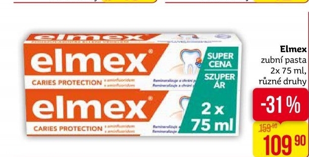 Pasty na zuby Elmex