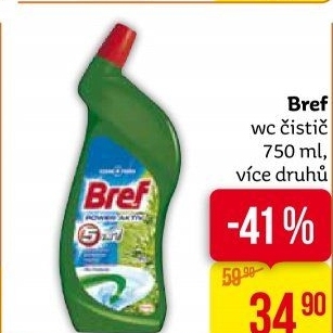 Čistič WC gelový Power Gel Bref