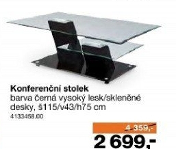 Konferenční stolek Trieste
