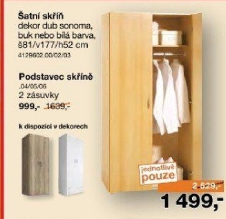 Šatní skříň Base