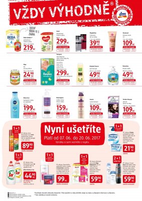 akční leták dm drogerie 7.6.2017-12.6.2017