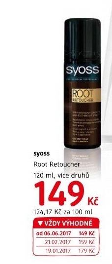 Sprej na odrosty Root Retoucher Syoss