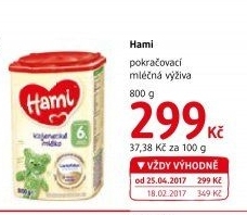 Výživa mléčná Hami